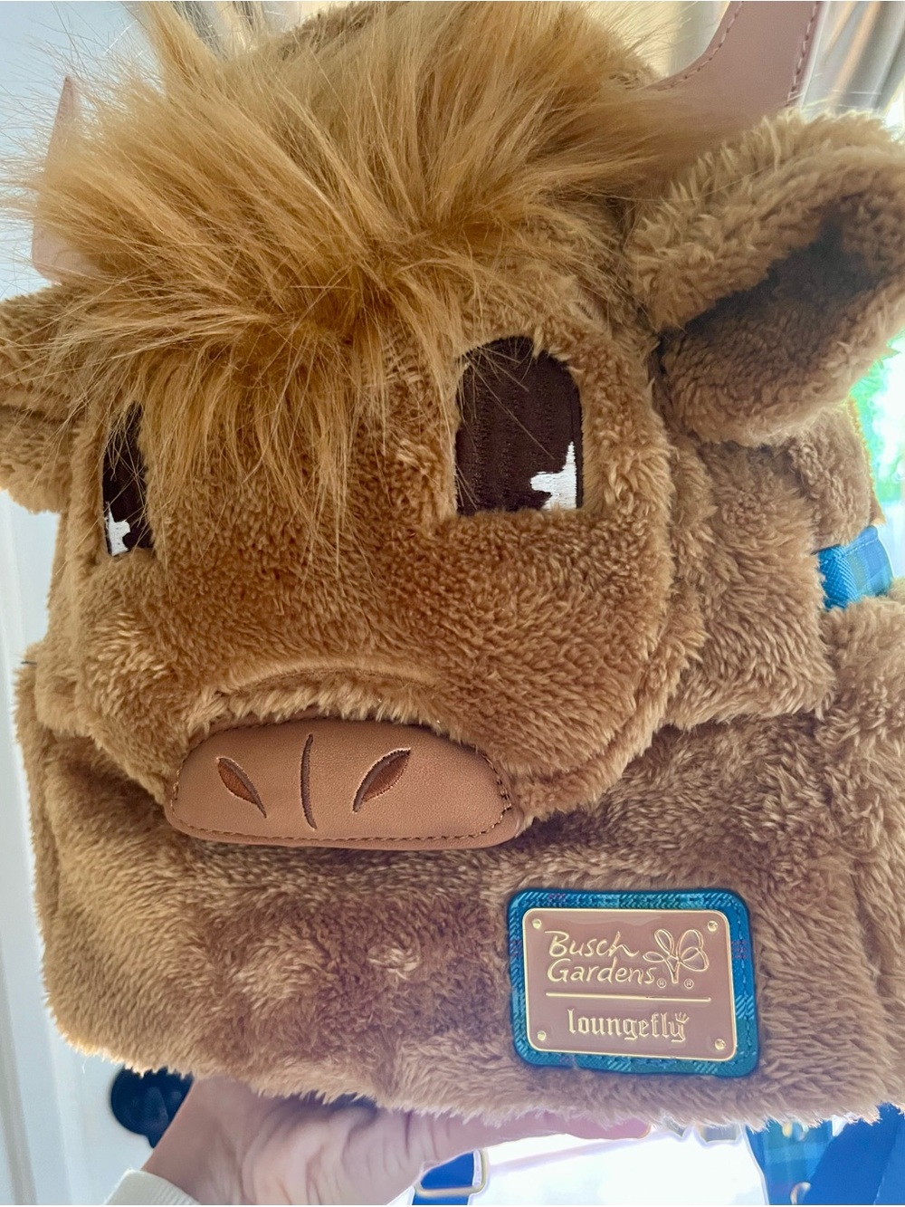 Loungefly Busch Gardens Highland Cow Mini Backpack